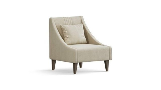 White Classy Armchair