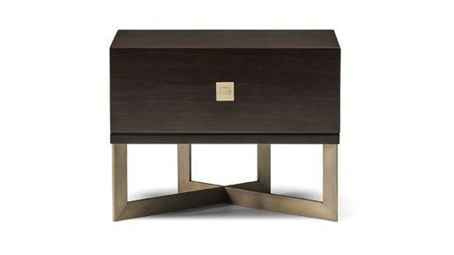 Elegant Design Nightstand With Brass legs