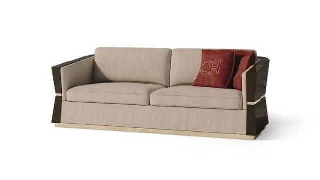 luxury Style 2 Seater sofa with brass insert