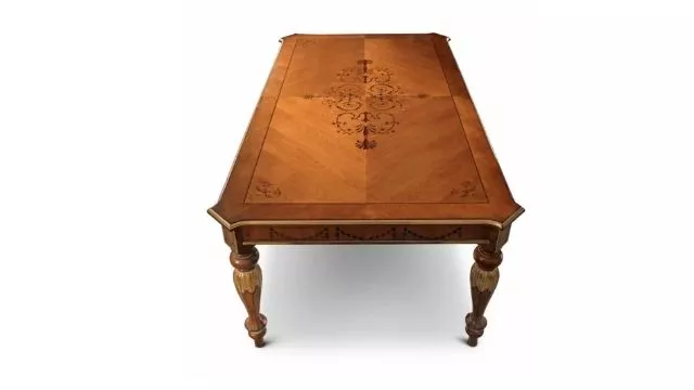 Elegant Dining table in antique cherry-wood finish