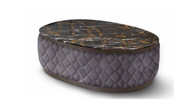 Elegant Coffee table with Black&Gold marble top