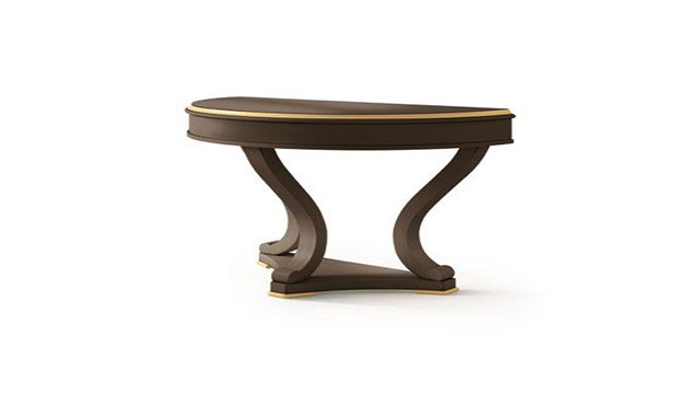 Console table with wooden top