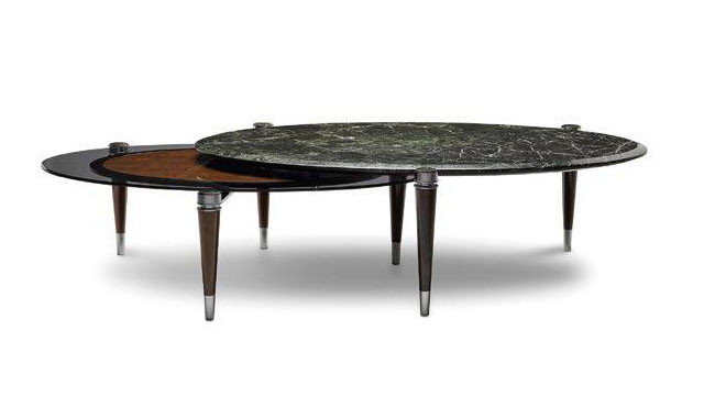 Petroleum Green Marble Design Coffee Table