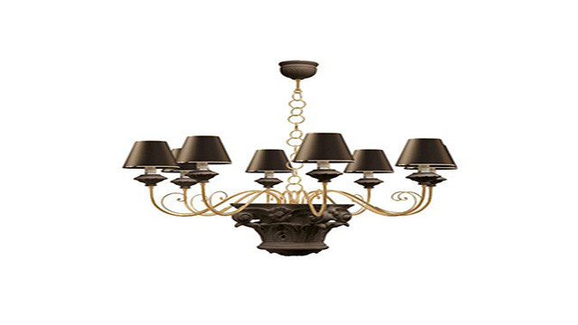 Elegant Classic Design Chandelier with Conical Shades