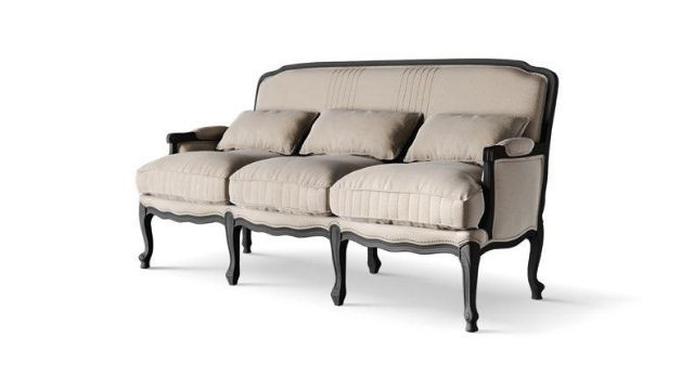 Elegant French Style 3 Seater Sofa