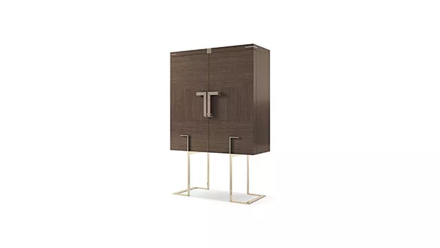doors bar and metal base