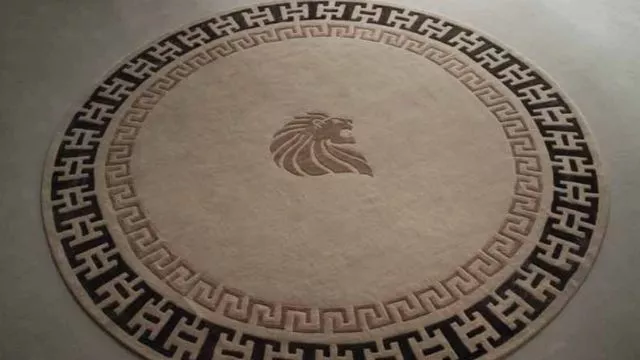 Circular Signature Design Carpet