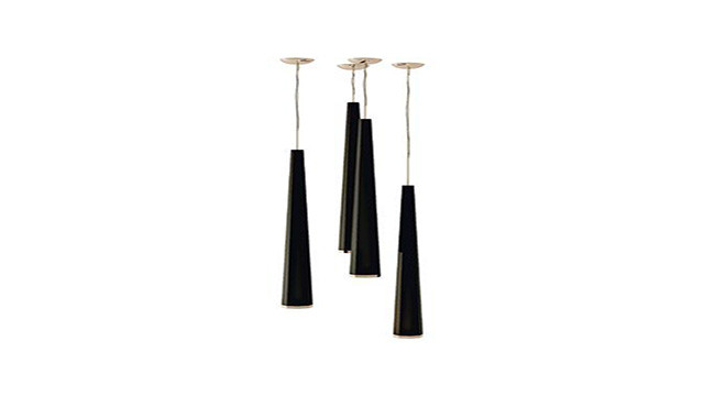 Luxury Dark Pendant Lamp with Gold Accent