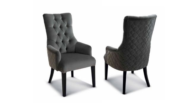 Luxury French Style Armchair - Gray