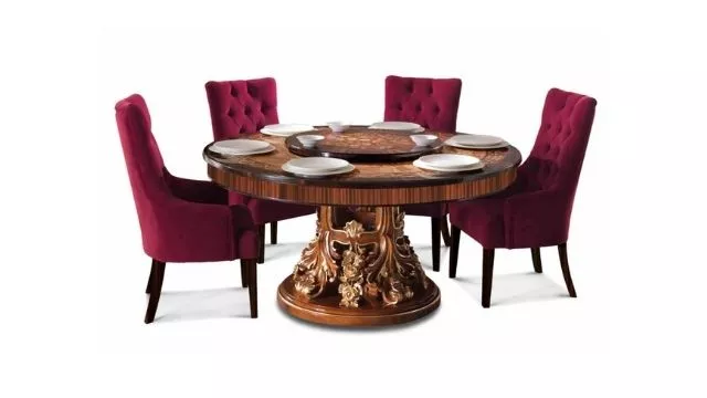Elegant Round dining table with Lazy Susan Elegant Round dining table with Lazy Susan