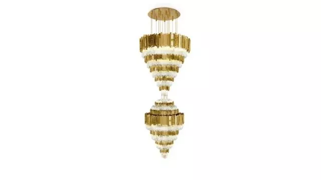 Crystal Gold Chandelier