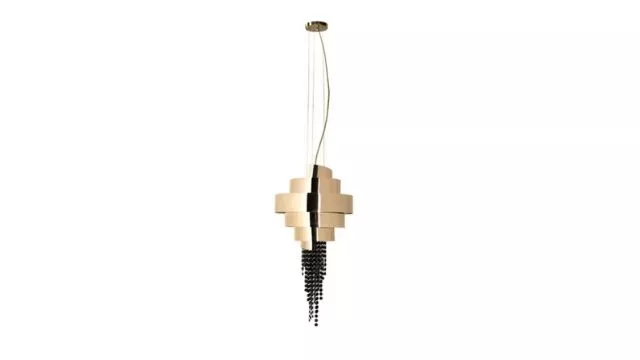 Modern Design Pendant Light with Gold Accent