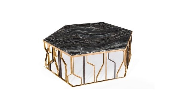 Luxury Dark Marble Coffee Table