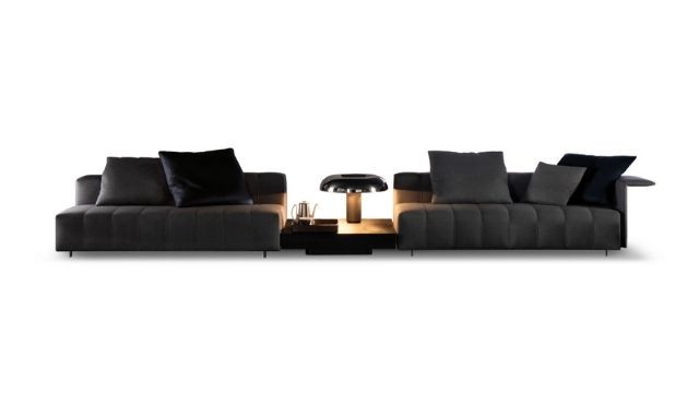 Luxury Design Dark Sectional Sofa