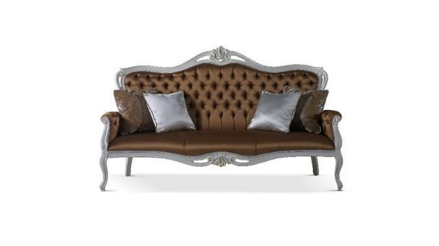 Elegant Brown 3 Seater Sofa