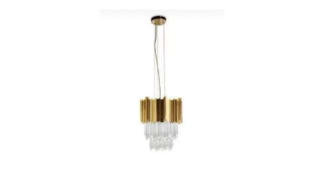 Crystal Gold Pendant Light