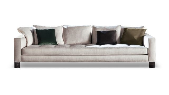 Elegant White  4 Seater Sofa