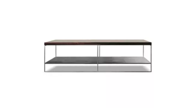 Hand-crafted  matt black solid iron Coffee Table